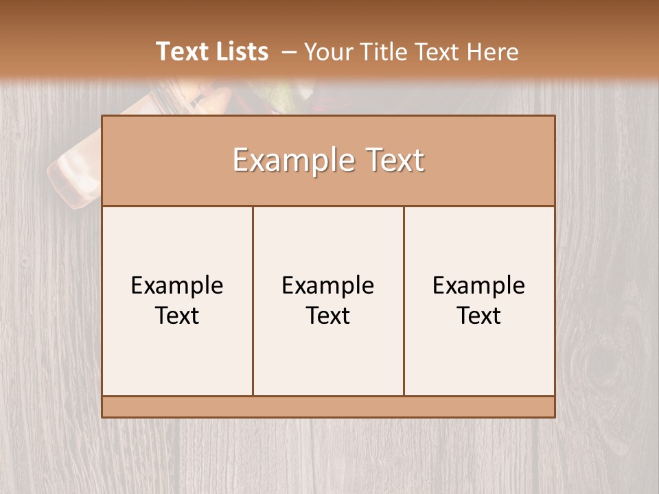 Plank Food Relaxation PowerPoint Template