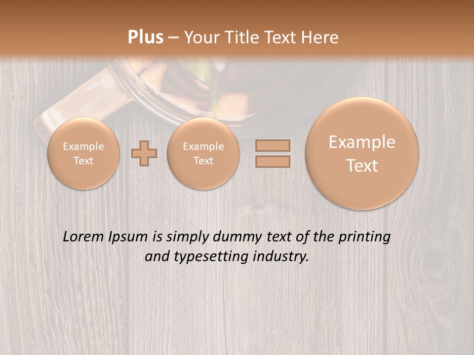 Plank Food Relaxation PowerPoint Template