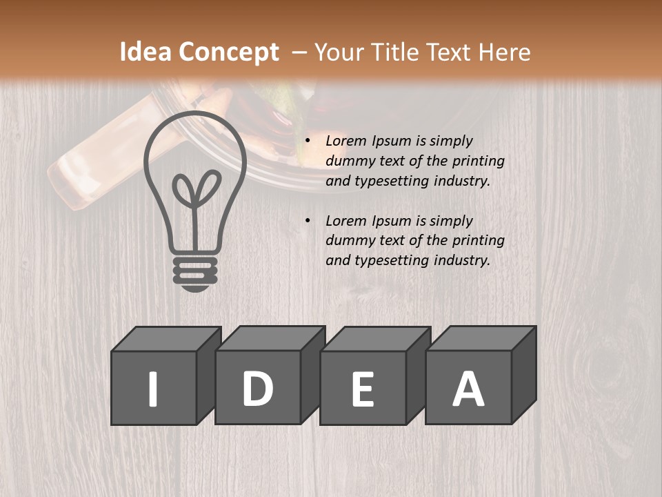 Plank Food Relaxation PowerPoint Template