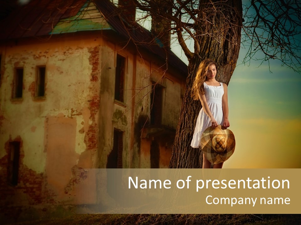 Charming Nature Model PowerPoint Template