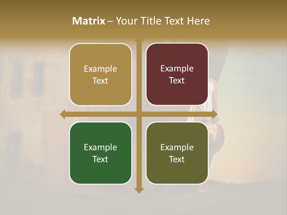 Charming Nature Model PowerPoint Template