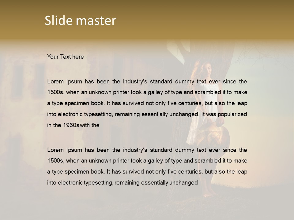 Charming Nature Model PowerPoint Template