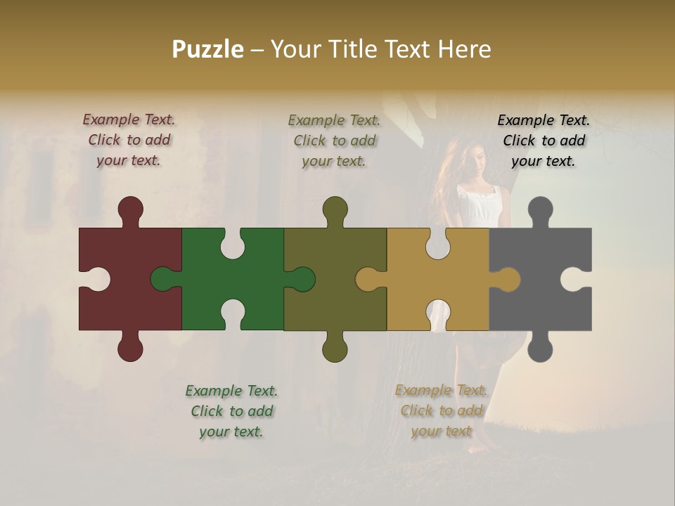 Charming Nature Model PowerPoint Template