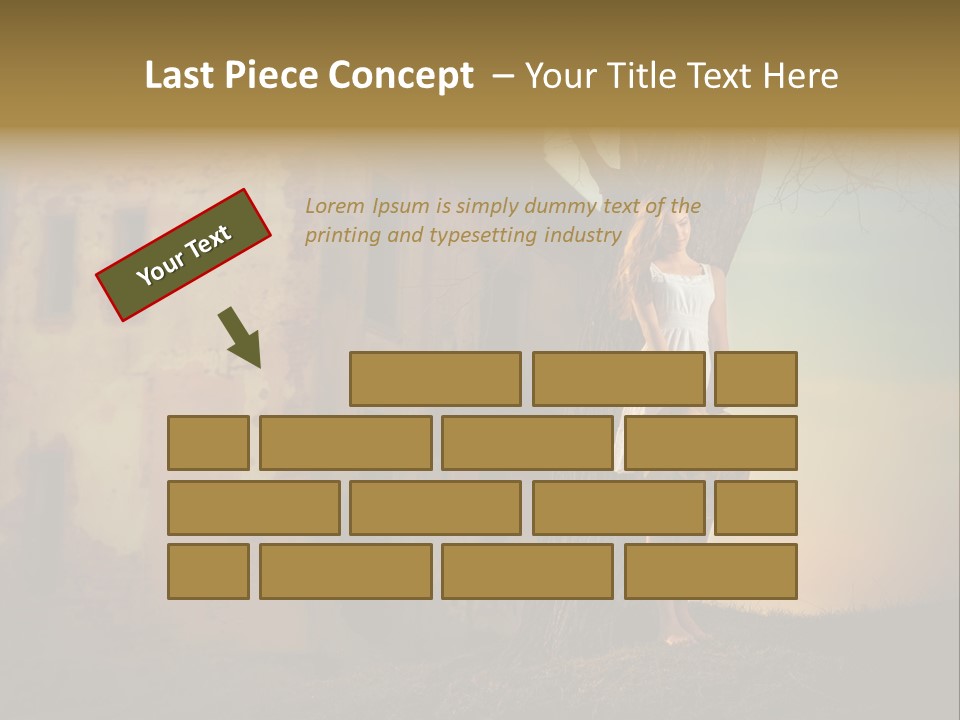Charming Nature Model PowerPoint Template
