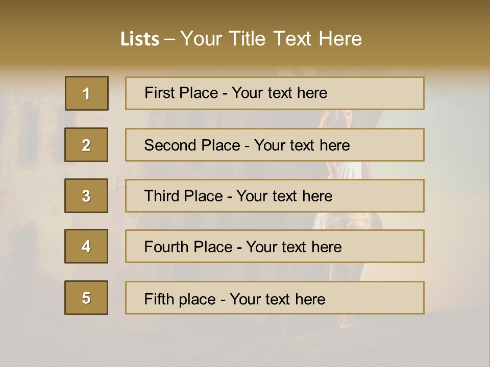 Charming Nature Model PowerPoint Template