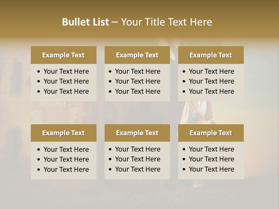 Charming Nature Model PowerPoint Template