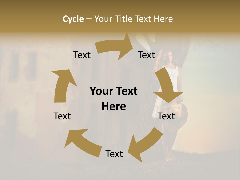 Charming Nature Model PowerPoint Template