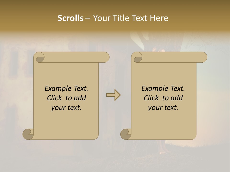 Charming Nature Model PowerPoint Template