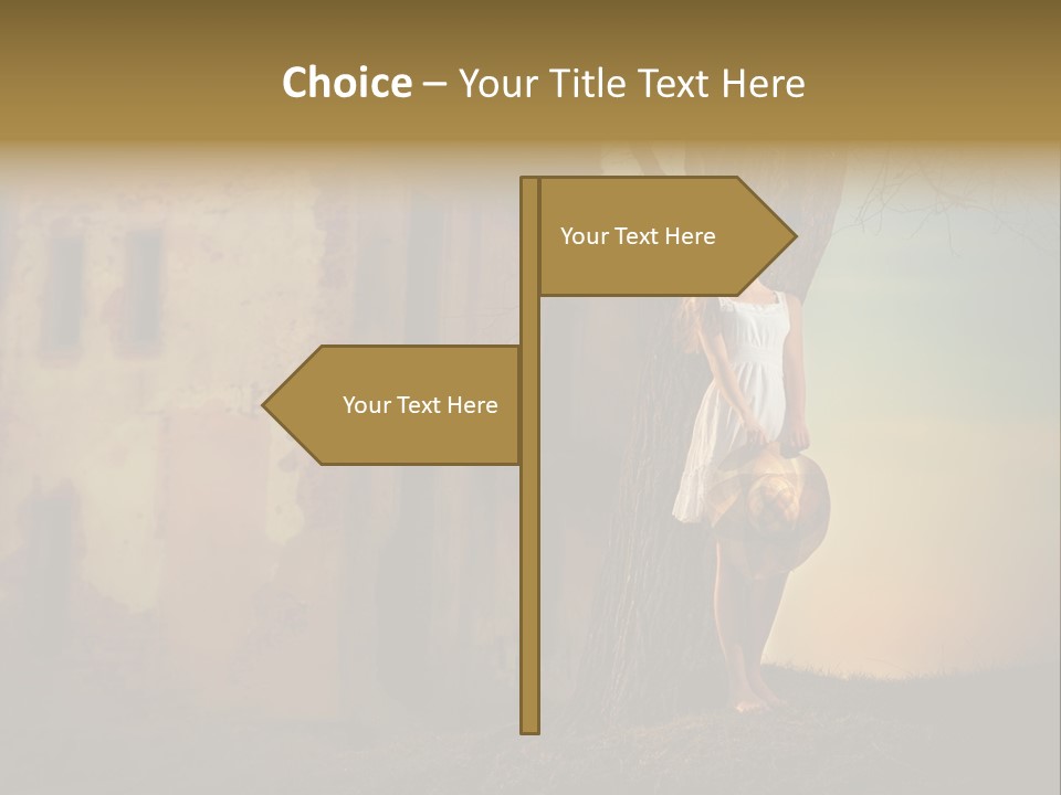 Charming Nature Model PowerPoint Template