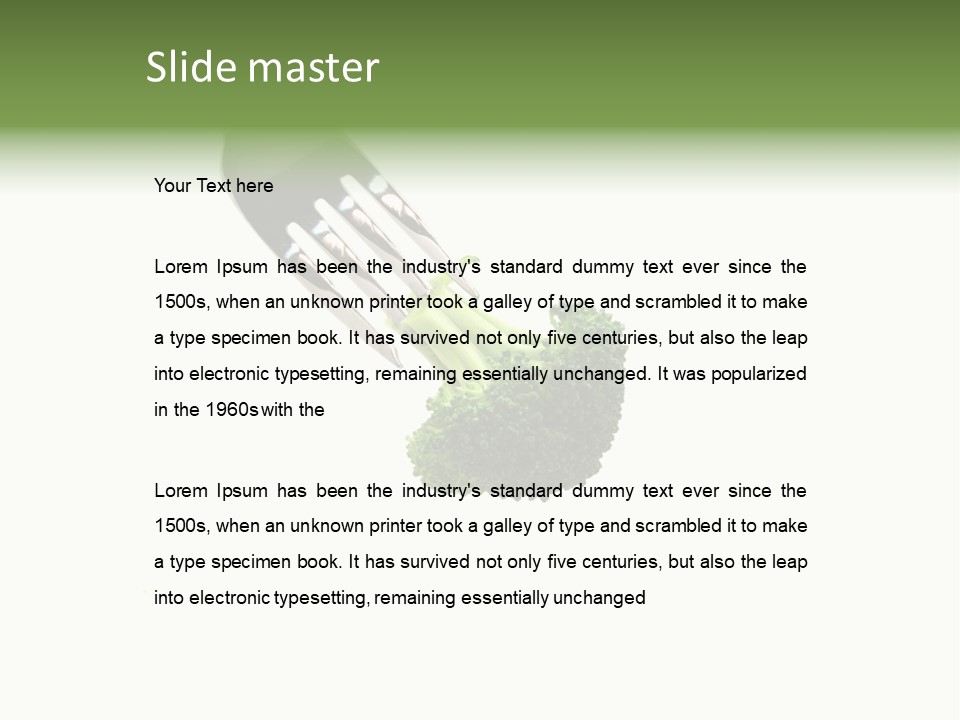 System Broccoli Food PowerPoint Template