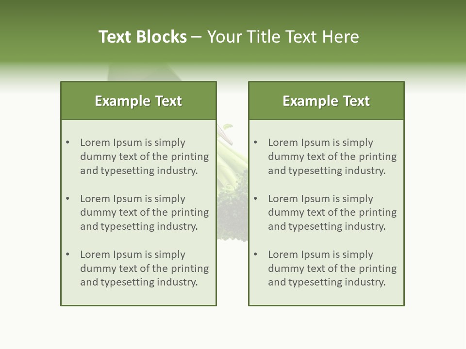 System Broccoli Food PowerPoint Template