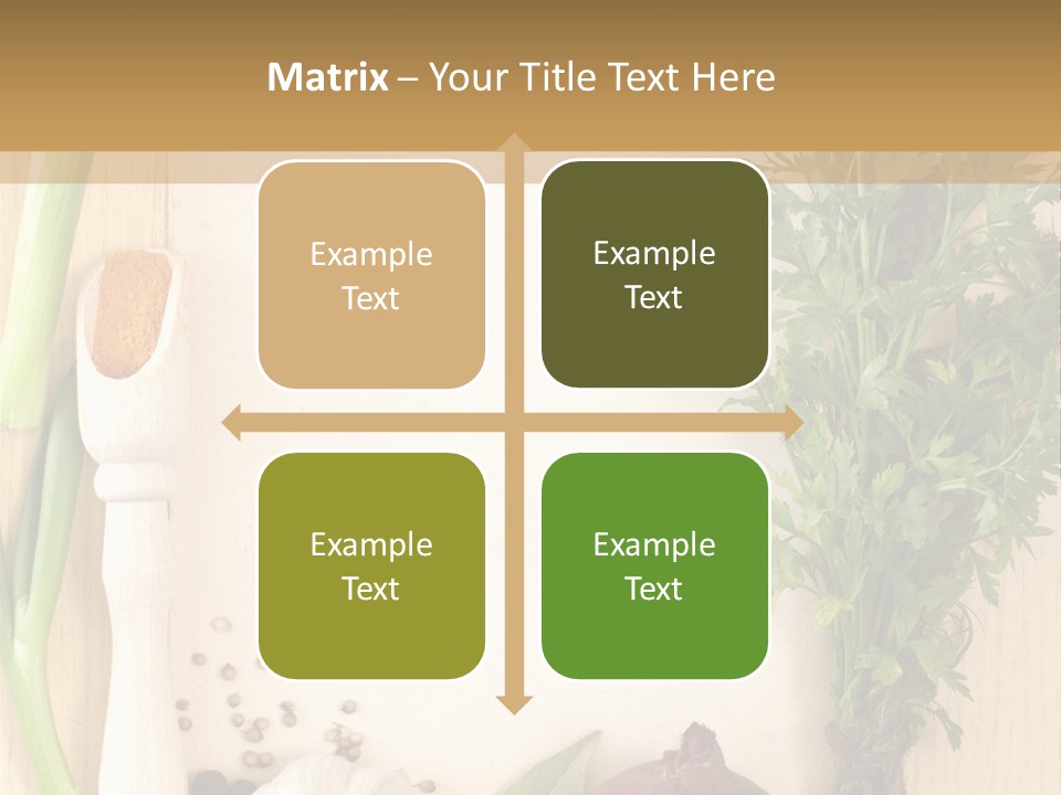 Notebook Organic Cooking PowerPoint Template