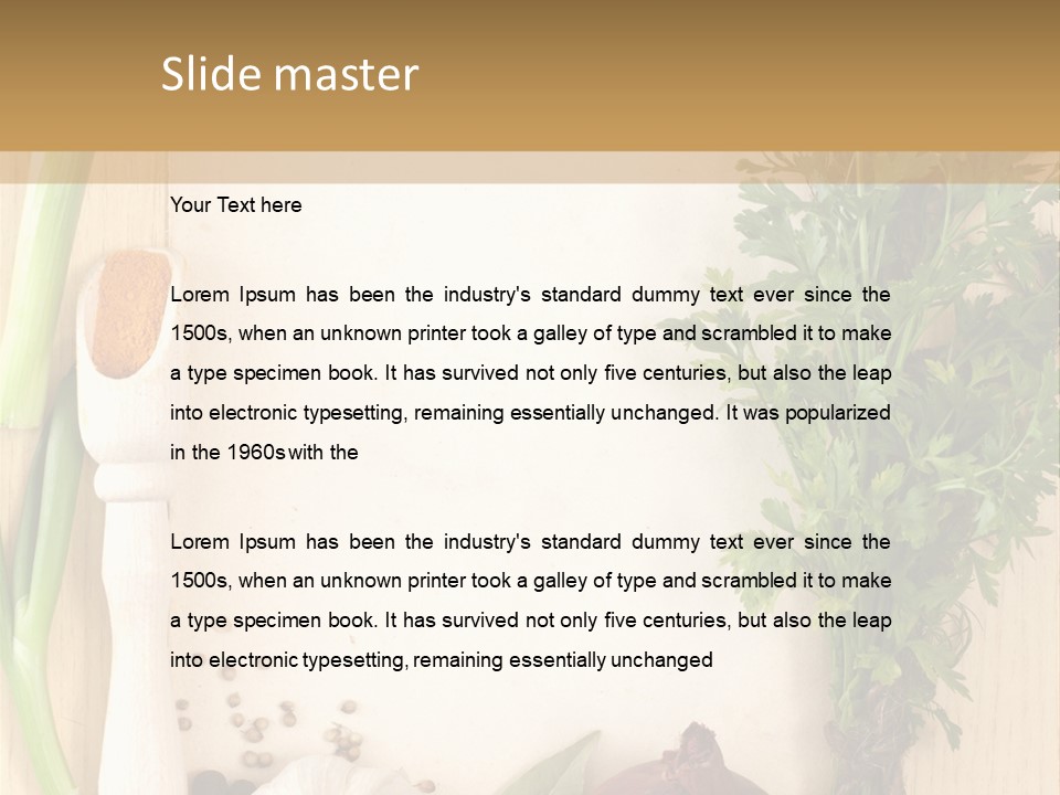 Notebook Organic Cooking PowerPoint Template