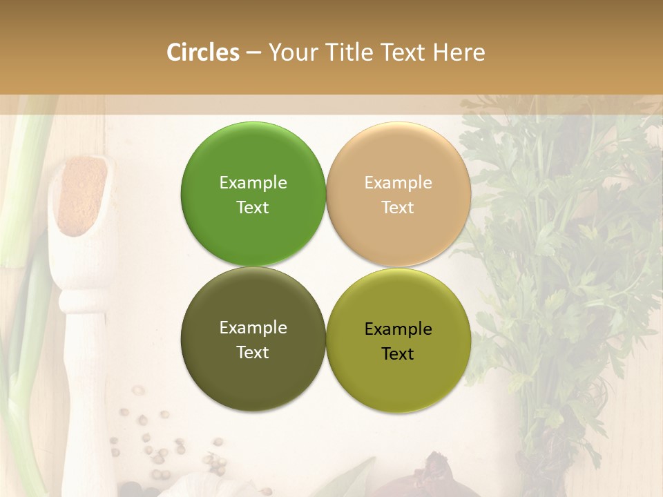 Notebook Organic Cooking PowerPoint Template