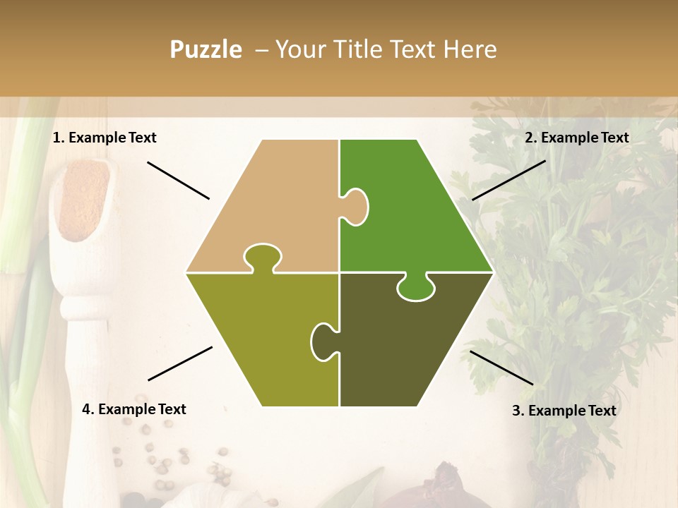 Notebook Organic Cooking PowerPoint Template