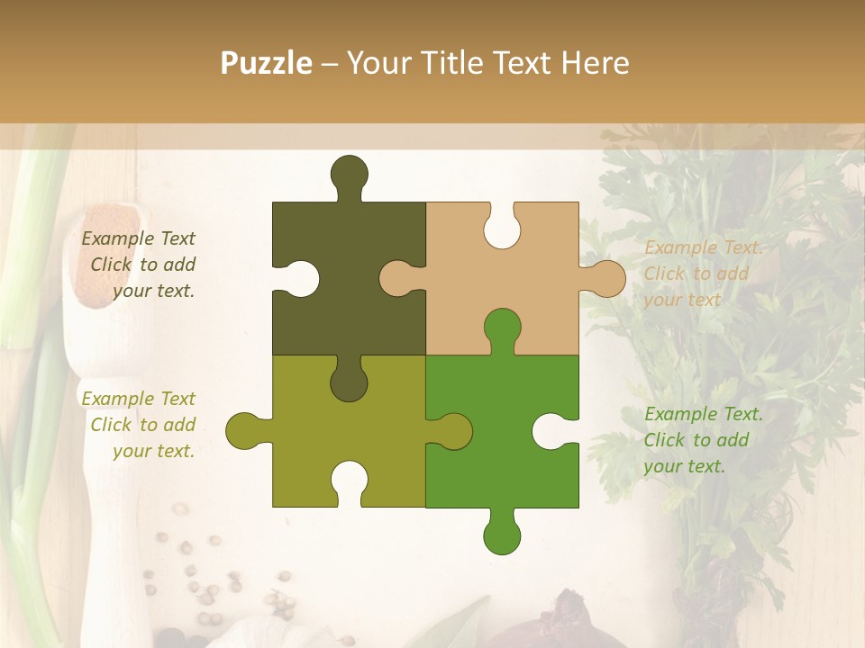 Notebook Organic Cooking PowerPoint Template