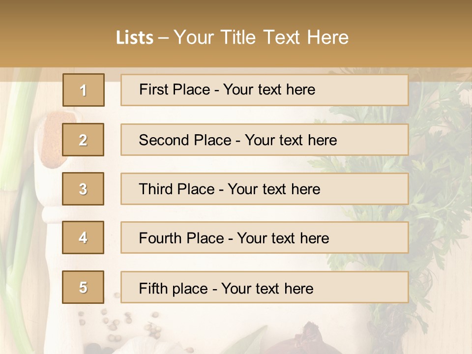 Notebook Organic Cooking PowerPoint Template