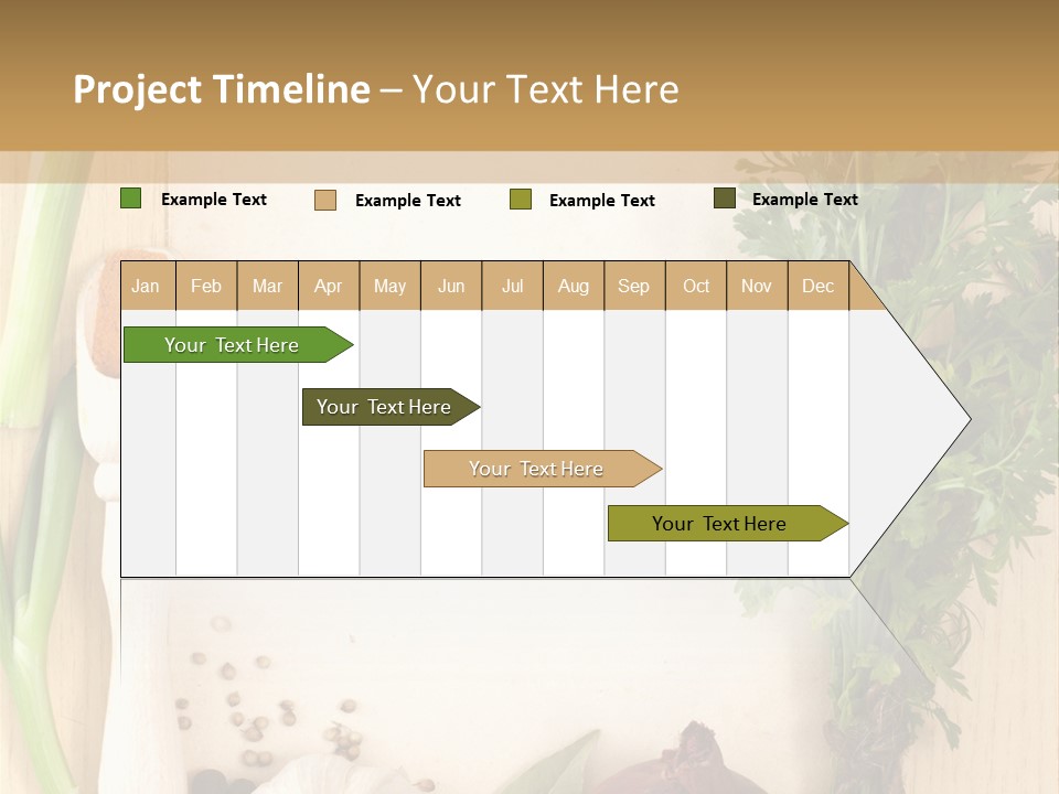 Notebook Organic Cooking PowerPoint Template