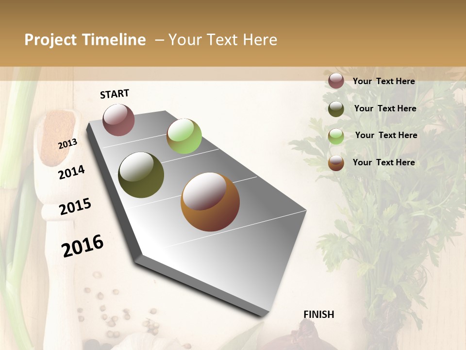 Notebook Organic Cooking PowerPoint Template