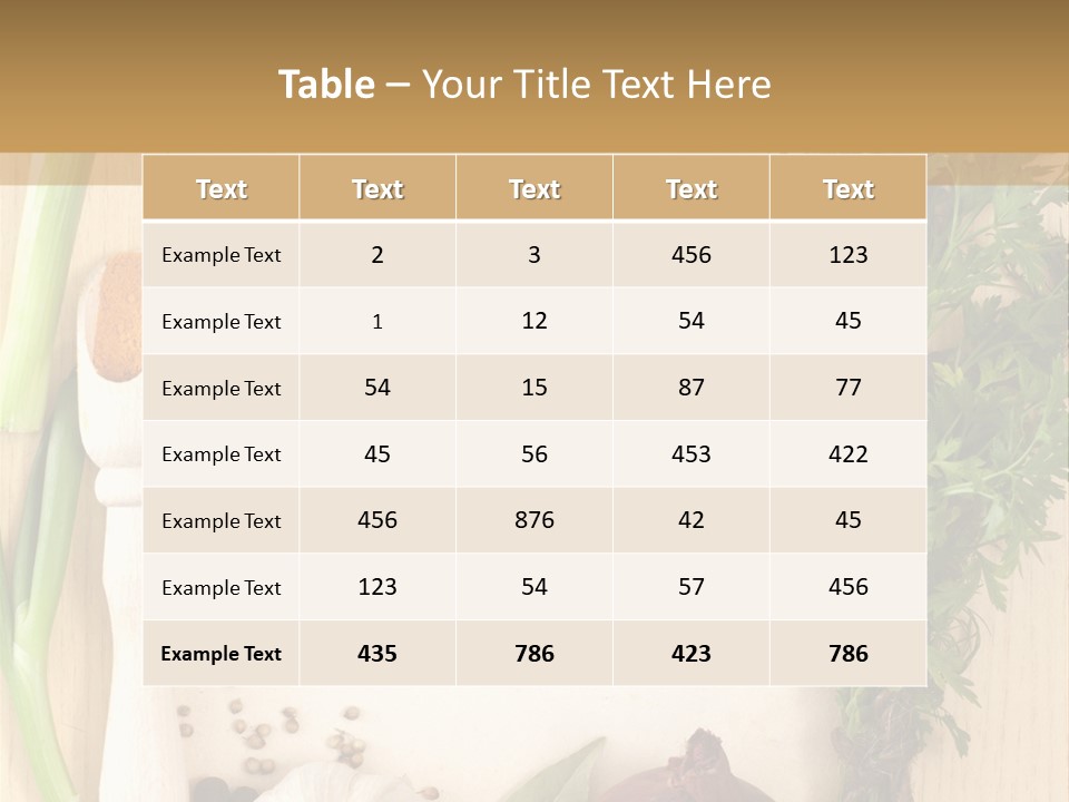 Notebook Organic Cooking PowerPoint Template