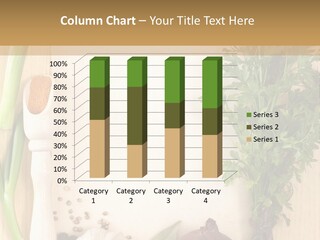 Notebook Organic Cooking PowerPoint Template