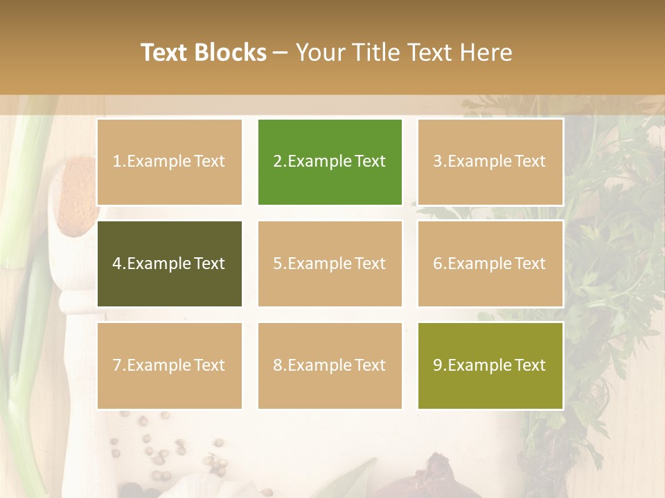 Notebook Organic Cooking PowerPoint Template
