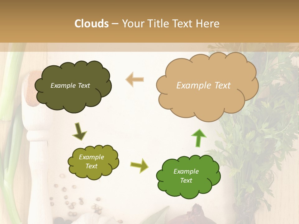Notebook Organic Cooking PowerPoint Template