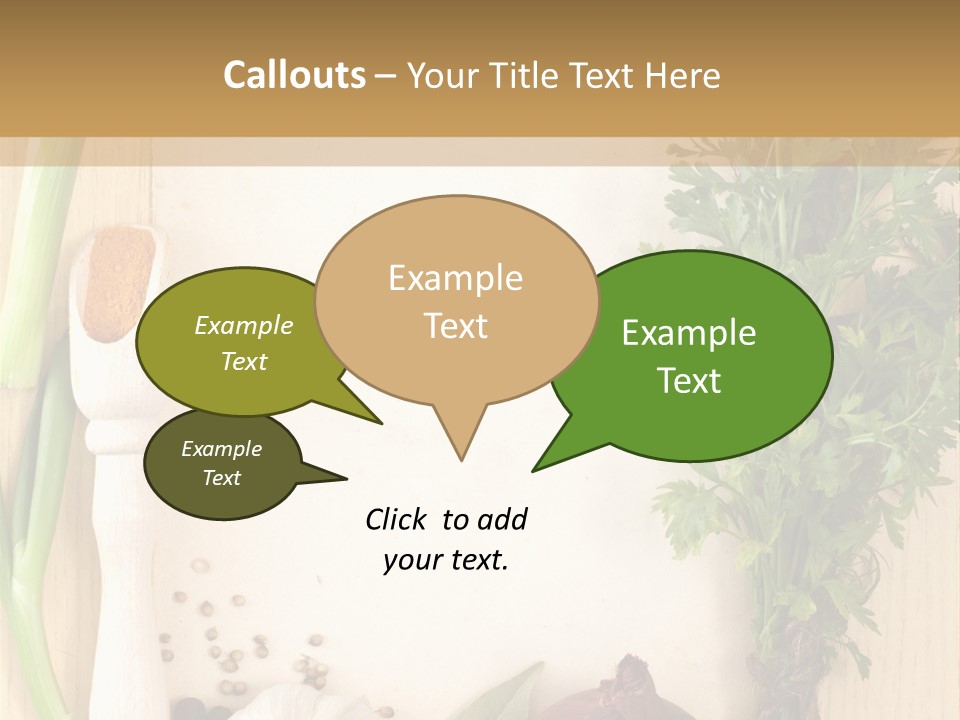 Notebook Organic Cooking PowerPoint Template