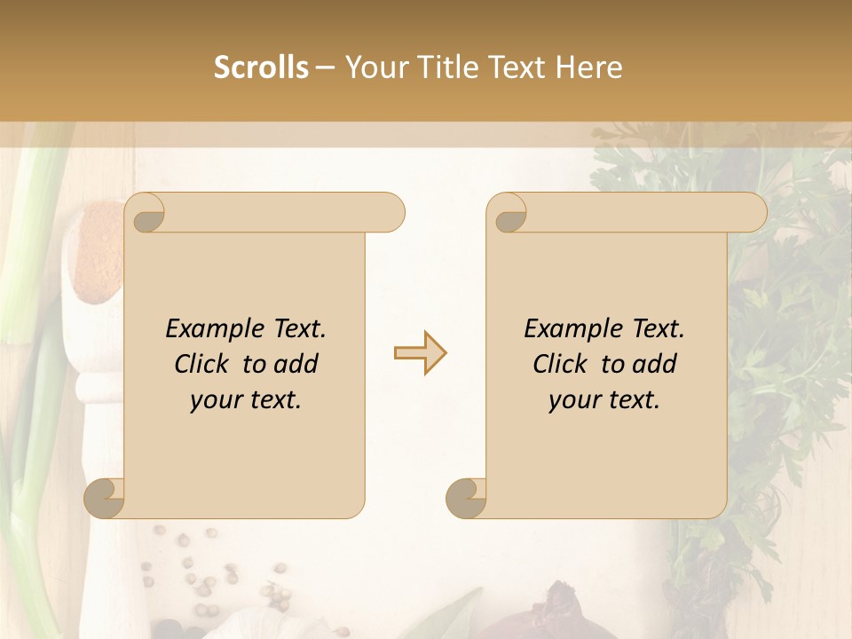 Notebook Organic Cooking PowerPoint Template