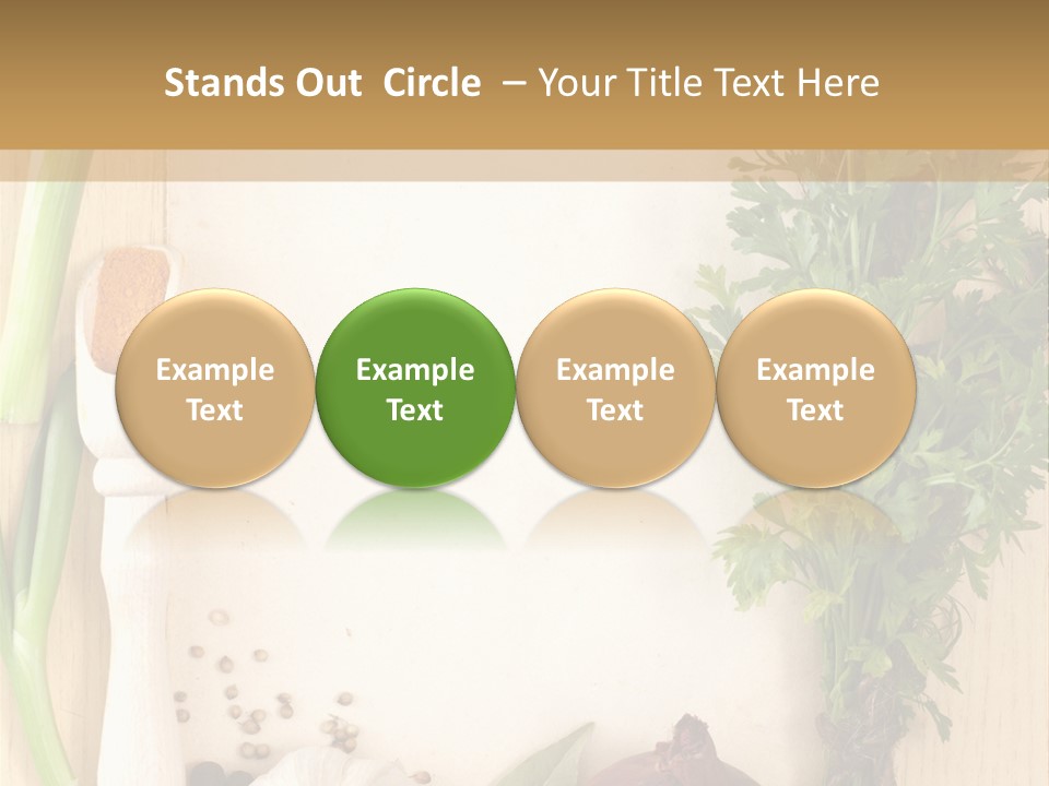 Notebook Organic Cooking PowerPoint Template