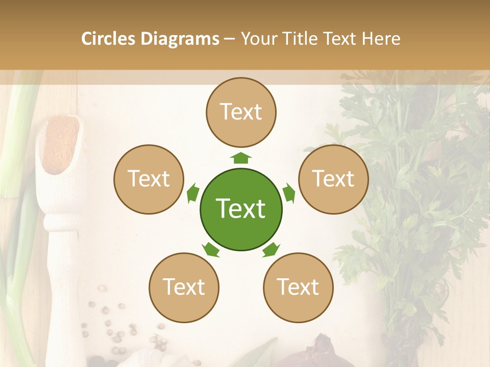 Notebook Organic Cooking PowerPoint Template