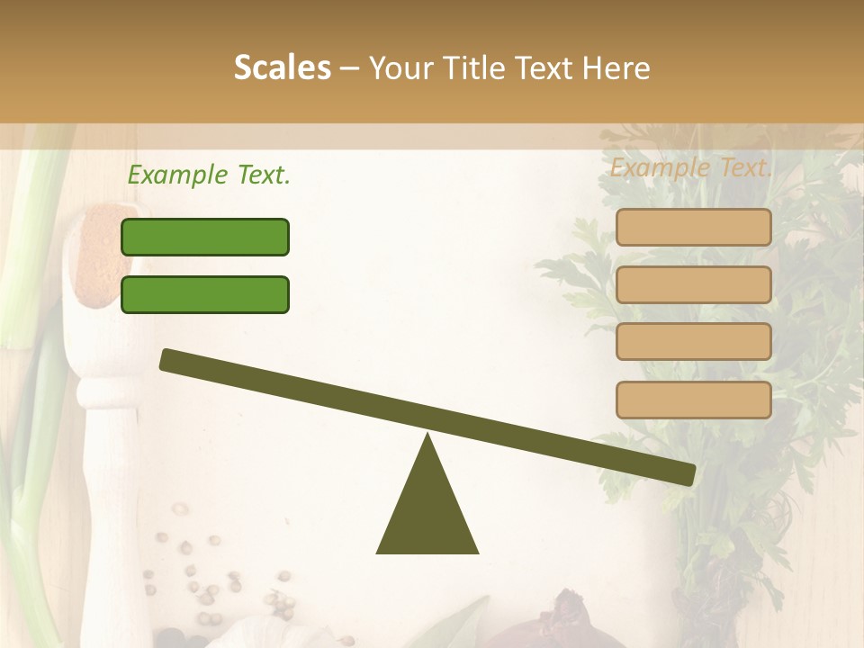 Notebook Organic Cooking PowerPoint Template