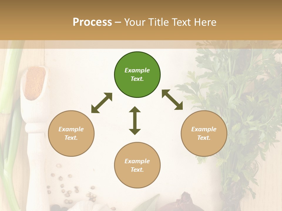 Notebook Organic Cooking PowerPoint Template
