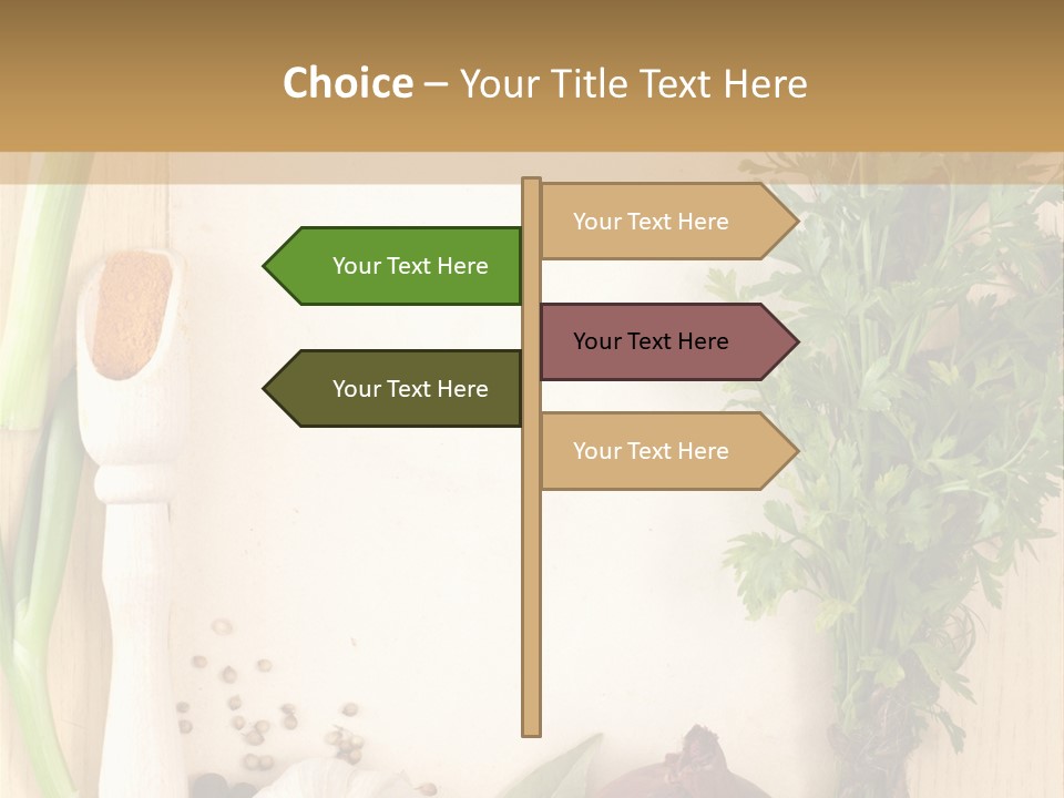 Notebook Organic Cooking PowerPoint Template