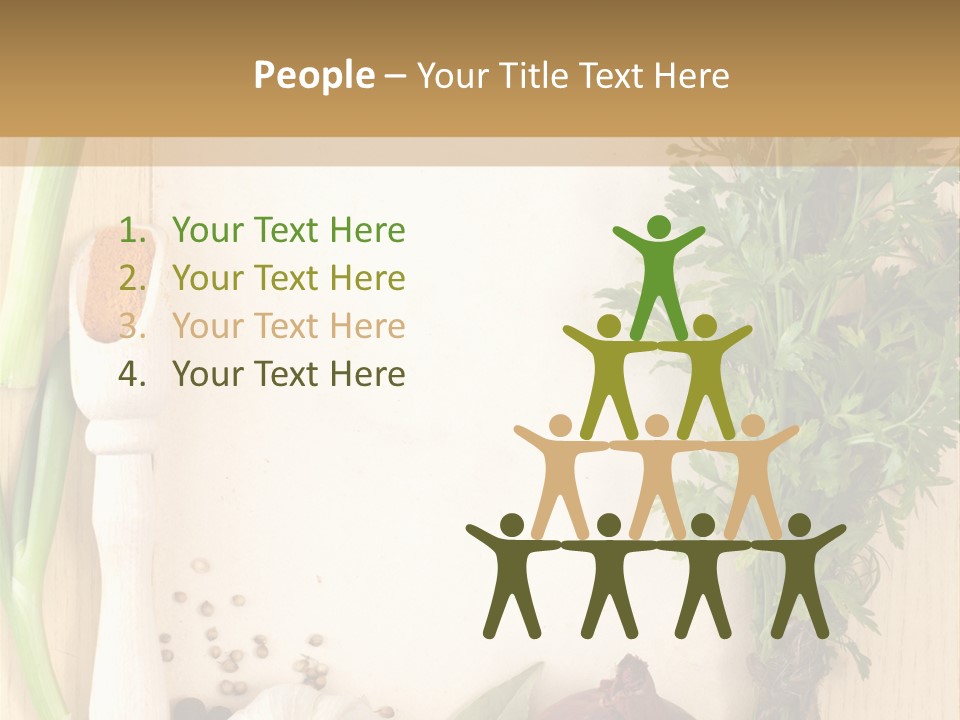 Notebook Organic Cooking PowerPoint Template