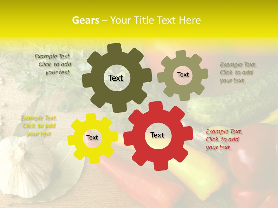 Kitchen Fresh Herb PowerPoint Template