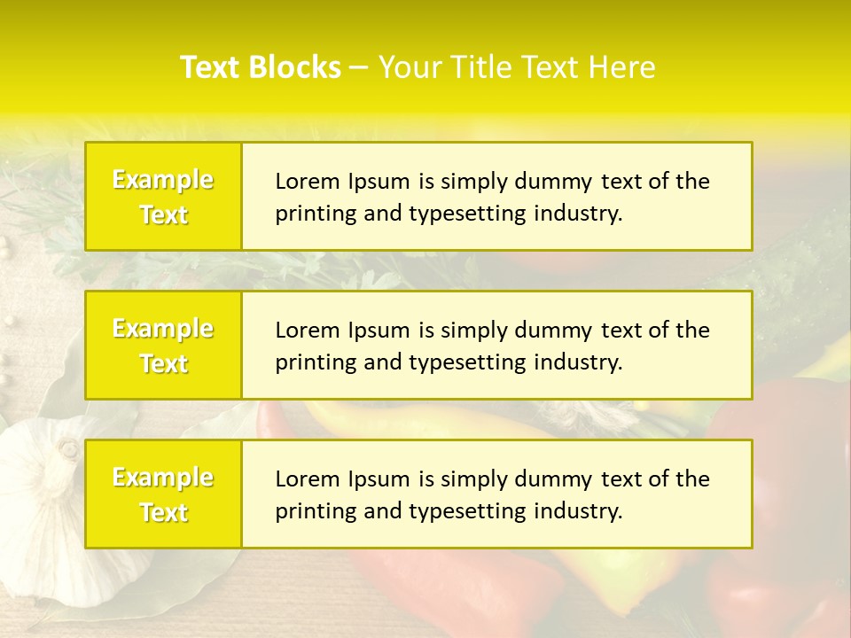 Kitchen Fresh Herb PowerPoint Template