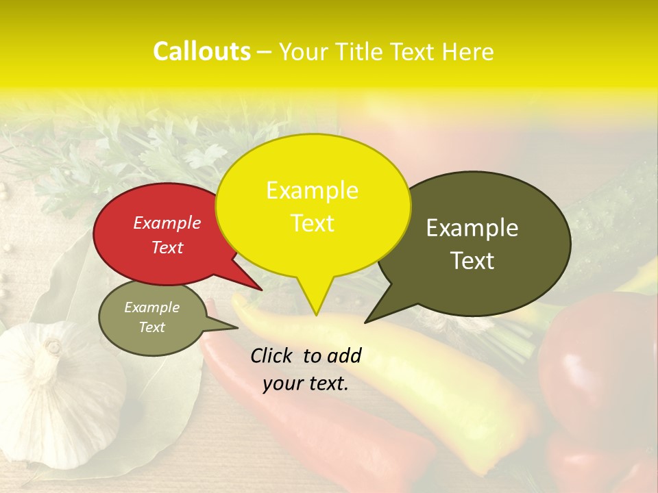 Kitchen Fresh Herb PowerPoint Template