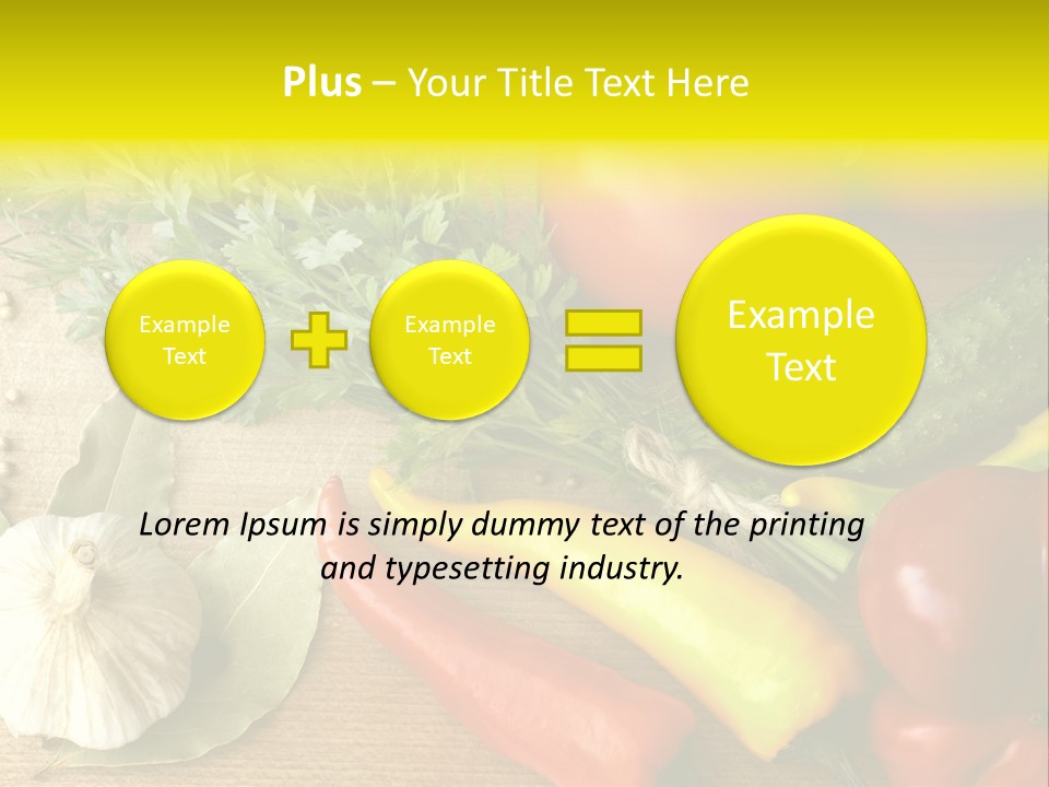 Kitchen Fresh Herb PowerPoint Template