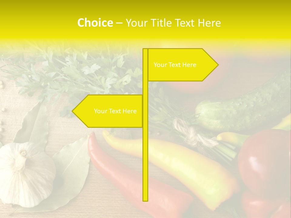 Kitchen Fresh Herb PowerPoint Template