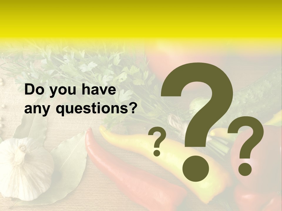 Kitchen Fresh Herb PowerPoint Template