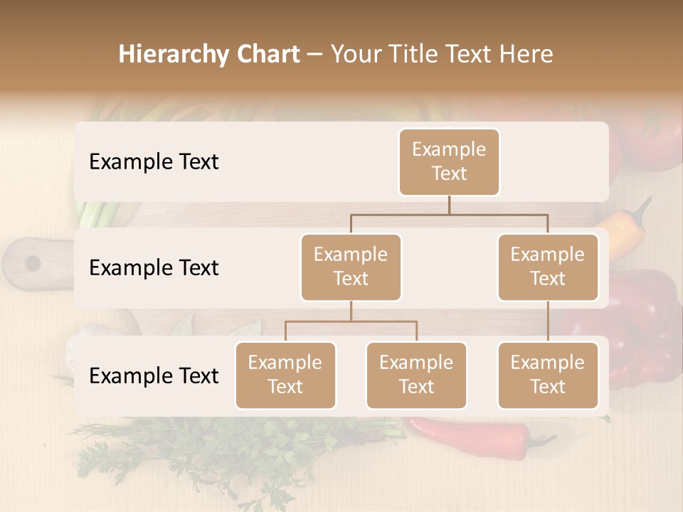 Blank Vegetarian Frame PowerPoint Template