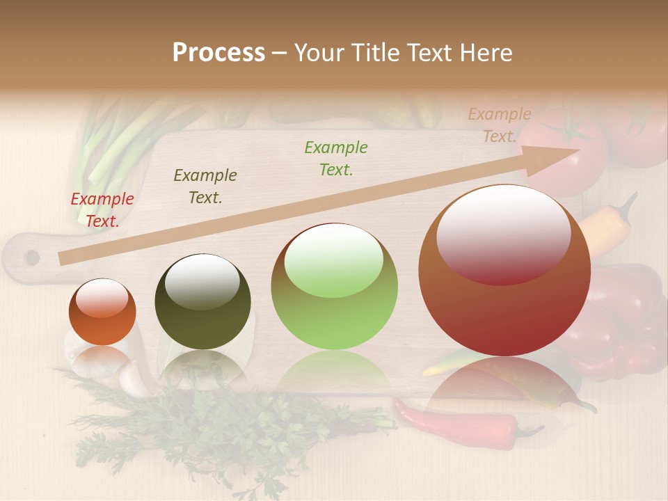 Blank Vegetarian Frame PowerPoint Template