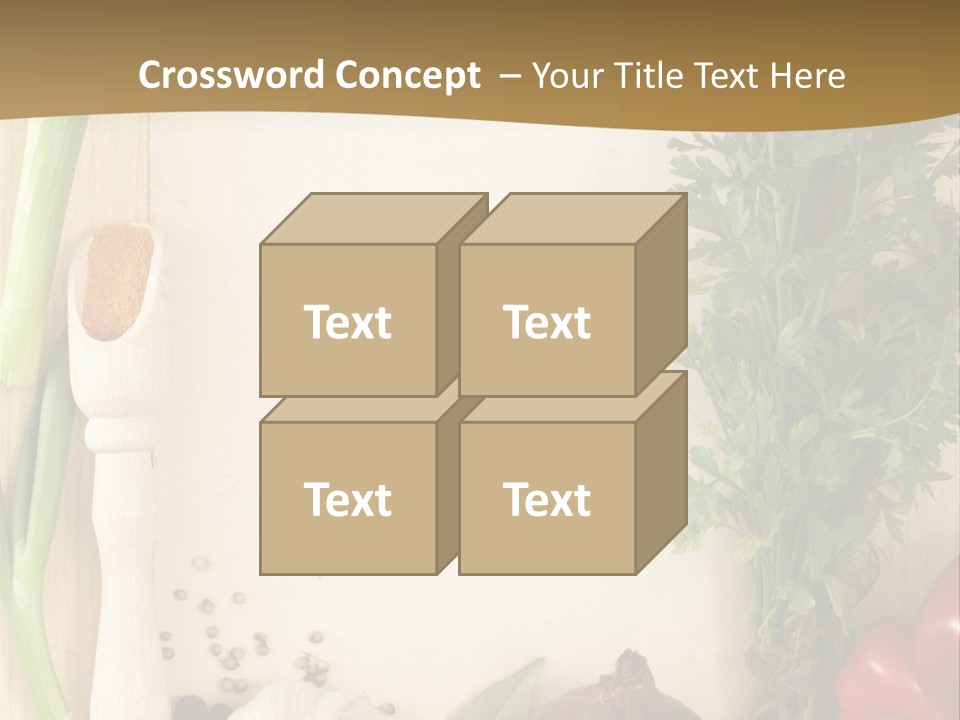 Fresh Recipe Pattern PowerPoint Template
