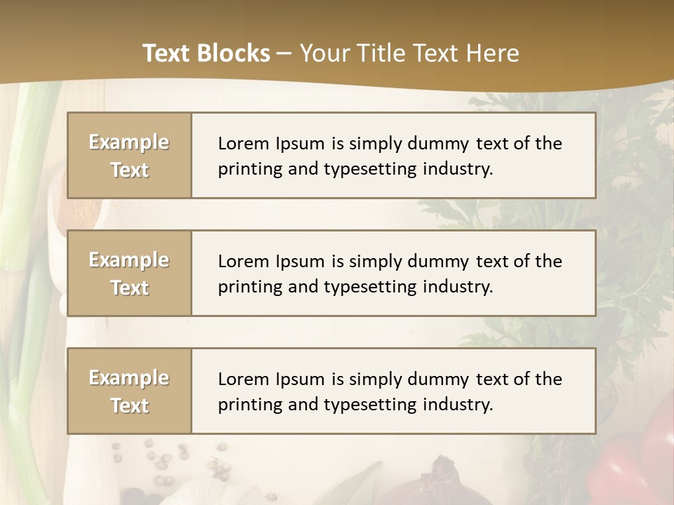 Fresh Recipe Pattern PowerPoint Template
