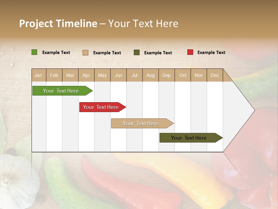 Food Wooden Garlic PowerPoint Template
