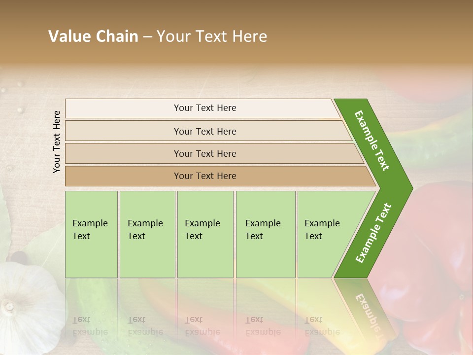 Food Wooden Garlic PowerPoint Template