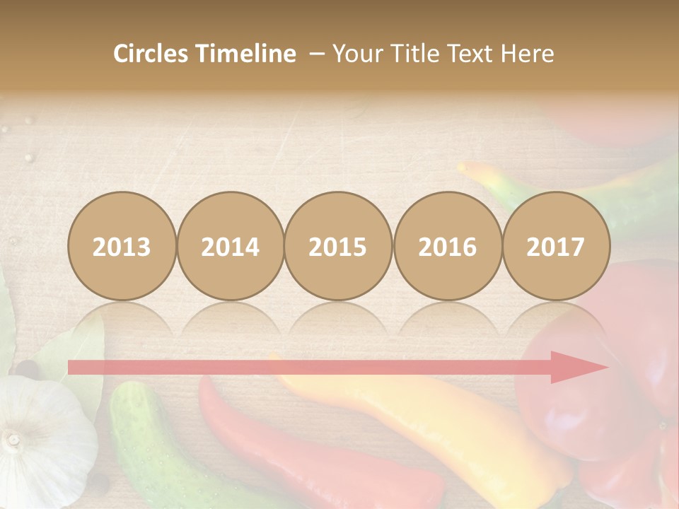 Food Wooden Garlic PowerPoint Template