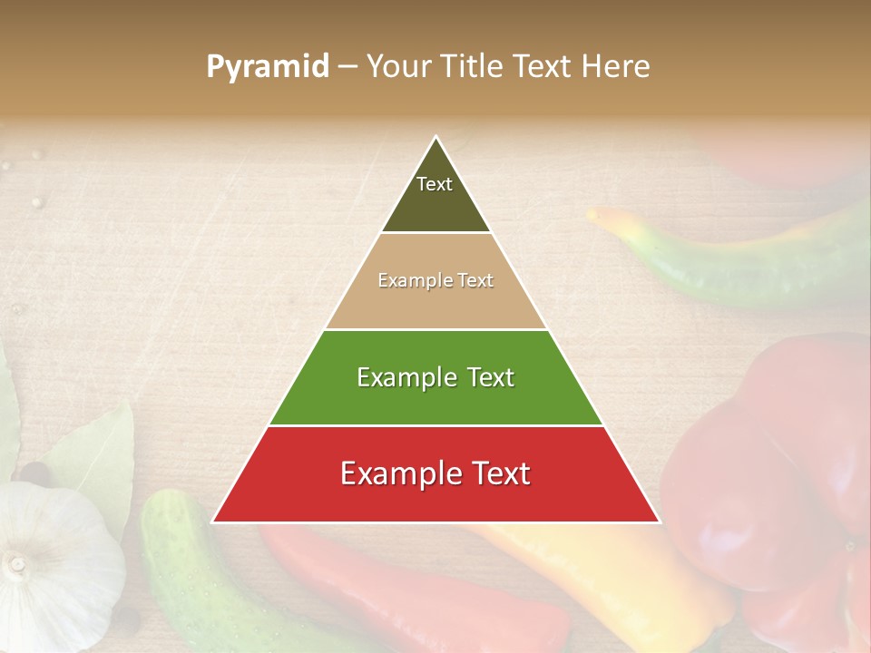 Food Wooden Garlic PowerPoint Template