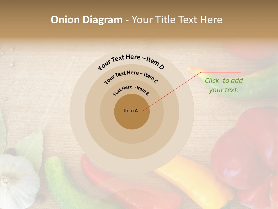Food Wooden Garlic PowerPoint Template